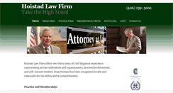 Desktop Screenshot of hoistadlaw.com
