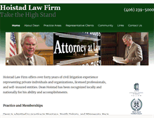 Tablet Screenshot of hoistadlaw.com